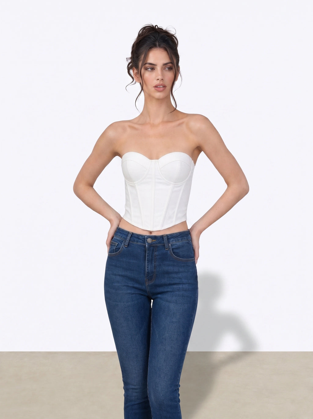 White Merlin Corset