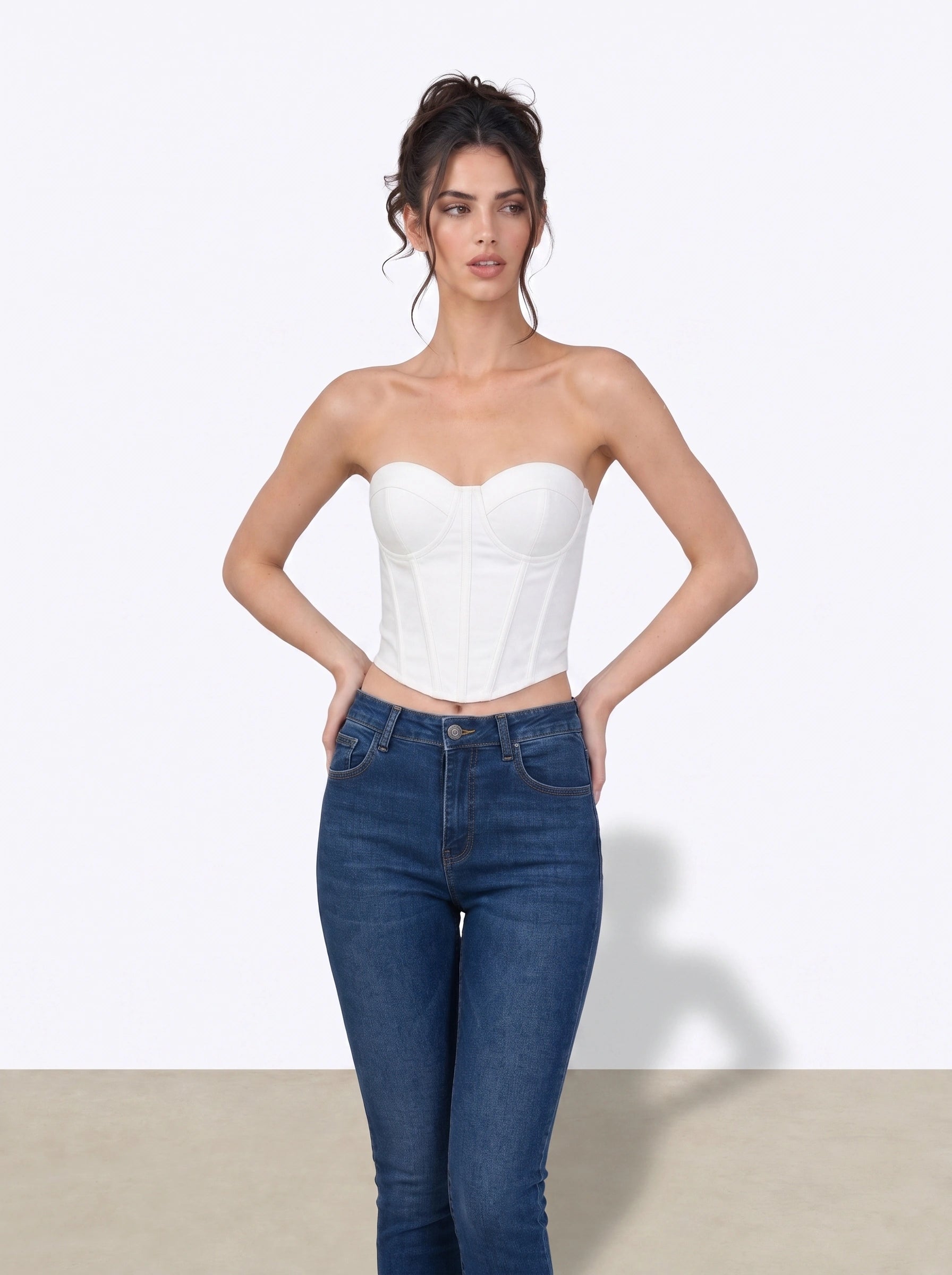 White Merlin Corset