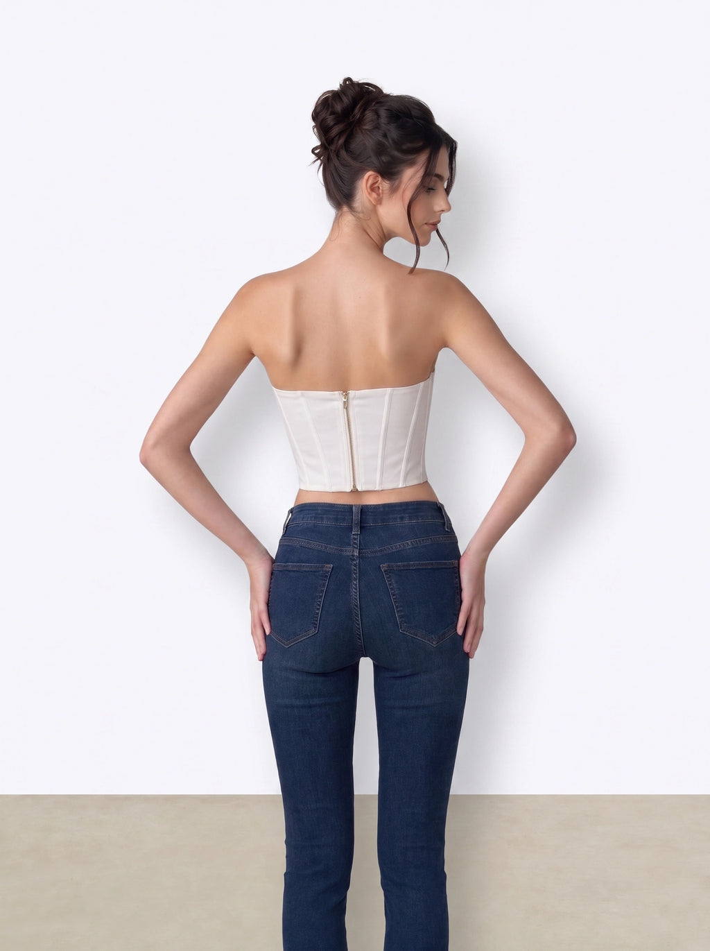 White Merlin Corset