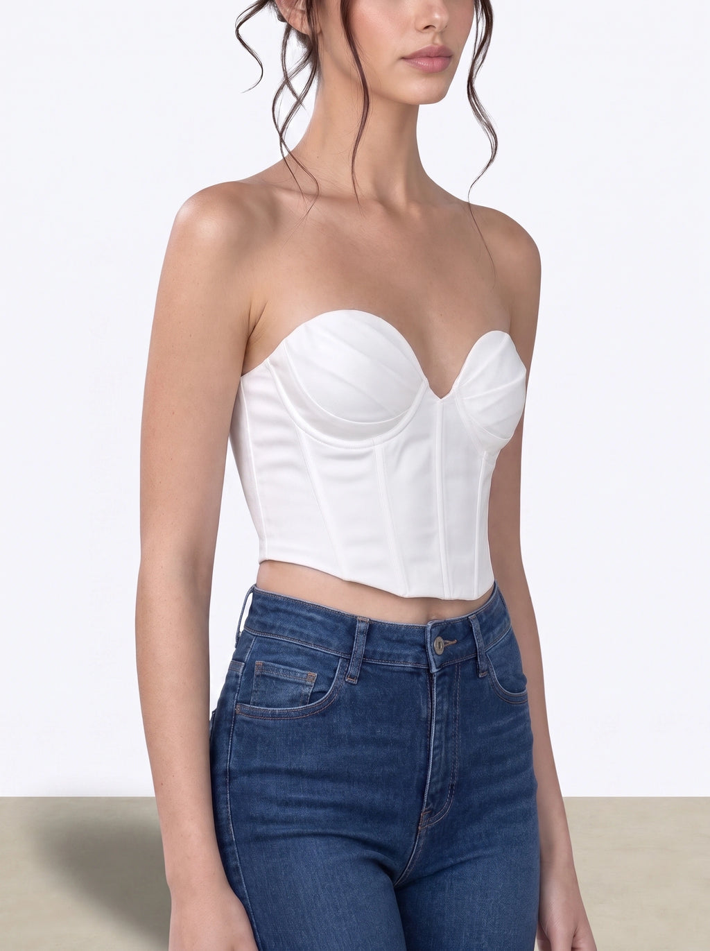 White Merlin Corset