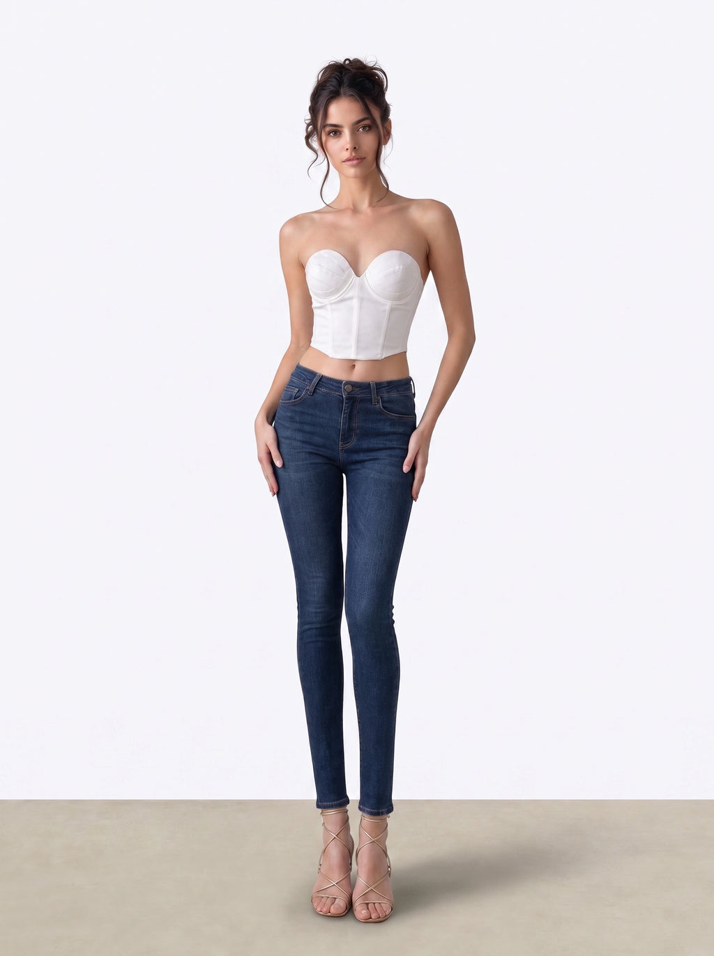 White Merlin Corset